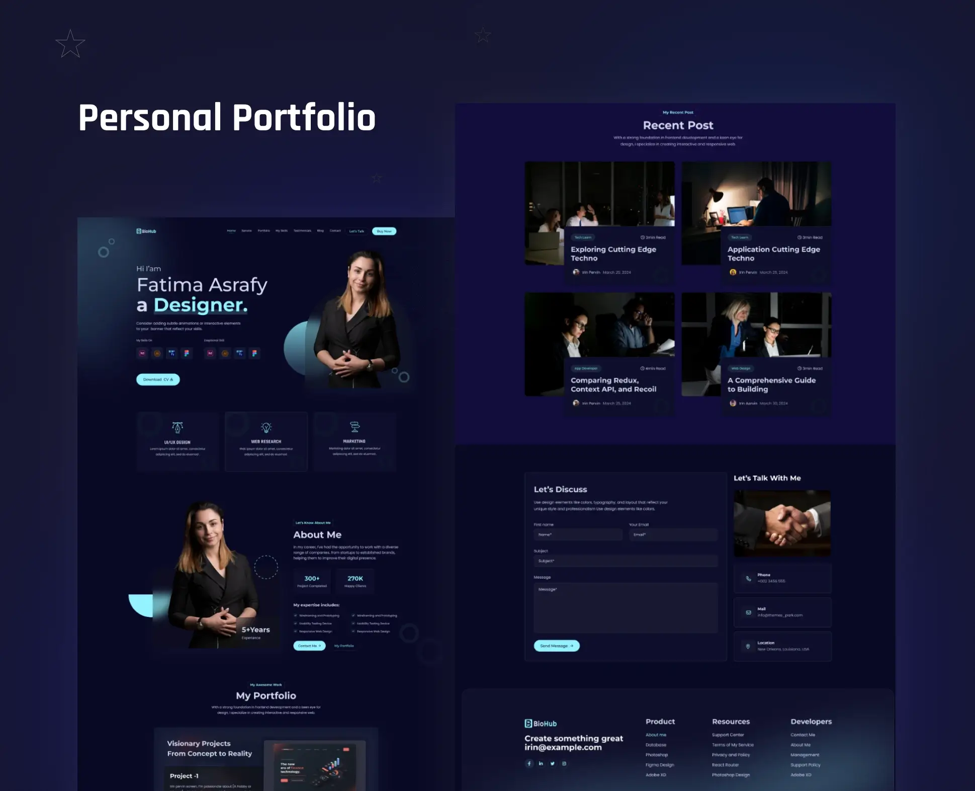 With Composition API, we define a component's logic using